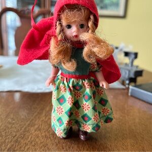 Madame Alexander Red and Green Little Doll